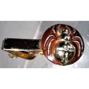 Vintage Mens Tie Clip Spider Halloween Spiderman